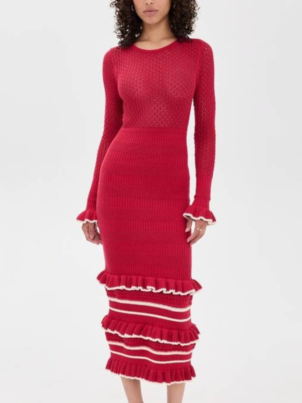 NEW KIVARI Women’s “Rafaela” Knit Midi Dress